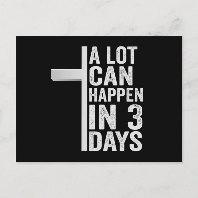 Carte Postale Beaucoup de choses peuvent arriver en 3 jours Drôl (Devant)