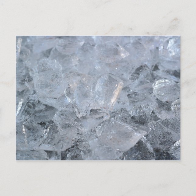 Carte Postale Beaucoup de cubes de glace (Devant)
