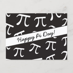Carte Postale Beaucoup de Pi - Math - Happy Pi Day Postcard