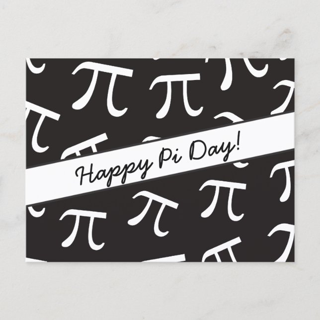 Carte Postale Beaucoup de Pi - Math - Happy Pi Day Postcard (Devant)