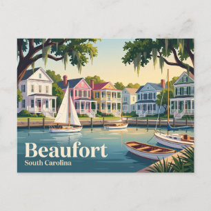 Carte Postale Beaufort, Caroline du Sud, États-Unis