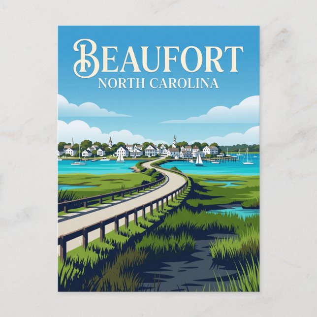 Carte Postale Beaufort États-Unis (Devant)