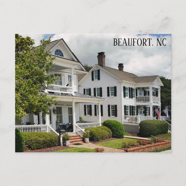 Carte Postale Beaufort North Carolina Historic Homes Travel (Devant)