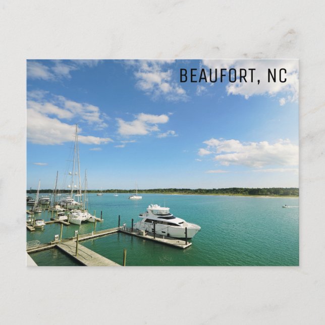 Carte Postale Beaufort North Carolina Photo de voyage (Devant)