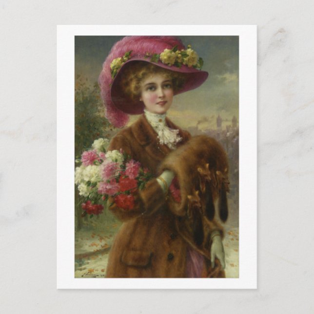 Carte Postale Beauté d'hiver - Émile Vernon (Devant)