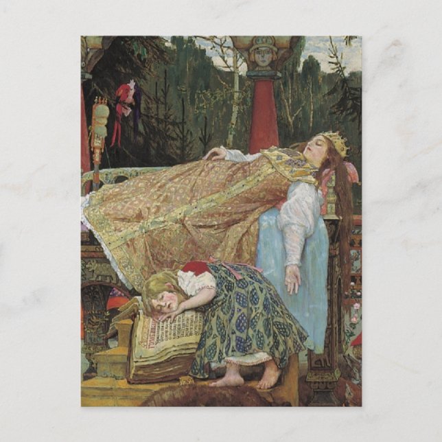 Carte Postale Beauté dormante dans le Pavillon (Devant)