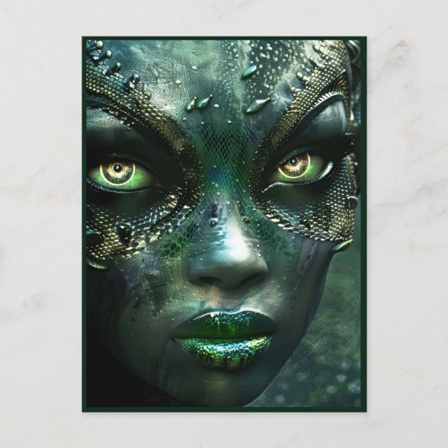 Carte Postale Beauté extraterrestre de la planète marécageuse Si (Devant)