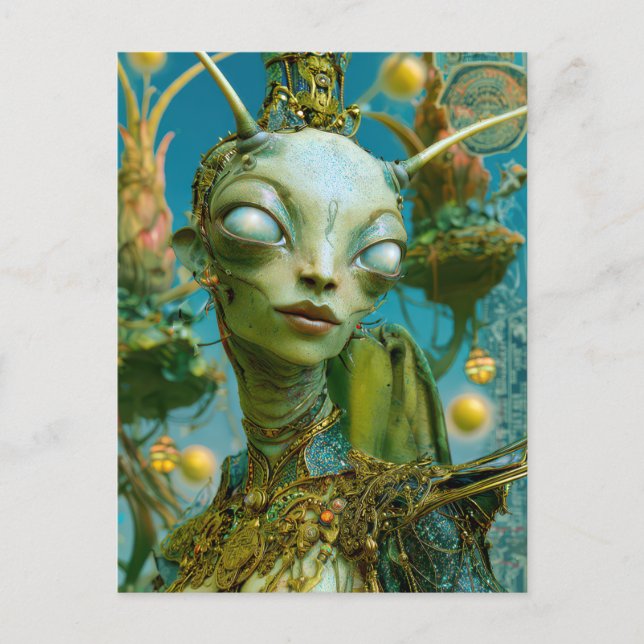 Carte Postale Beauté extraterrestre - Freepa (Devant)