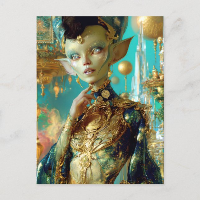 Carte Postale Beauté extraterrestre - Lepjinda (Devant)