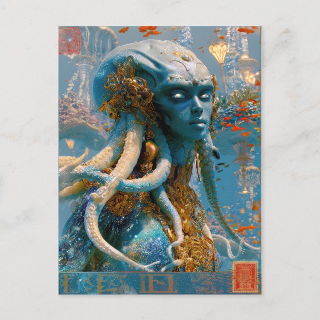 Carte Postale Beauté extraterrestre - Octavia (Devant)