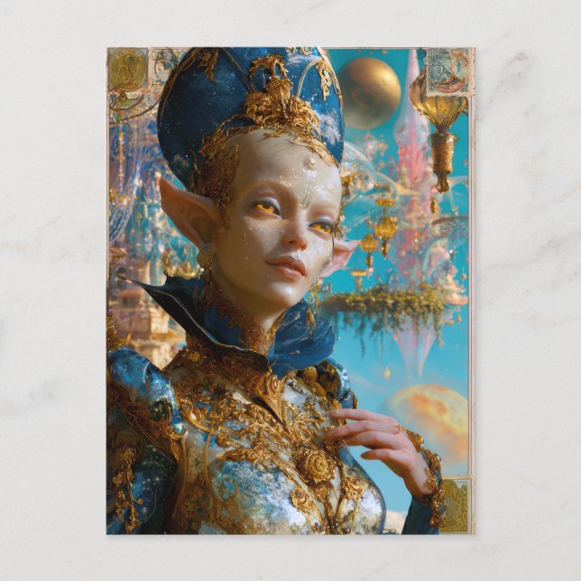 Carte Postale Beauté extraterrestre - Sclar (Devant)
