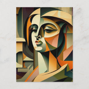 Carte Postale Beauté féminine cubisme