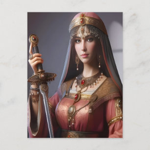 Carte postale beauté guerrière
