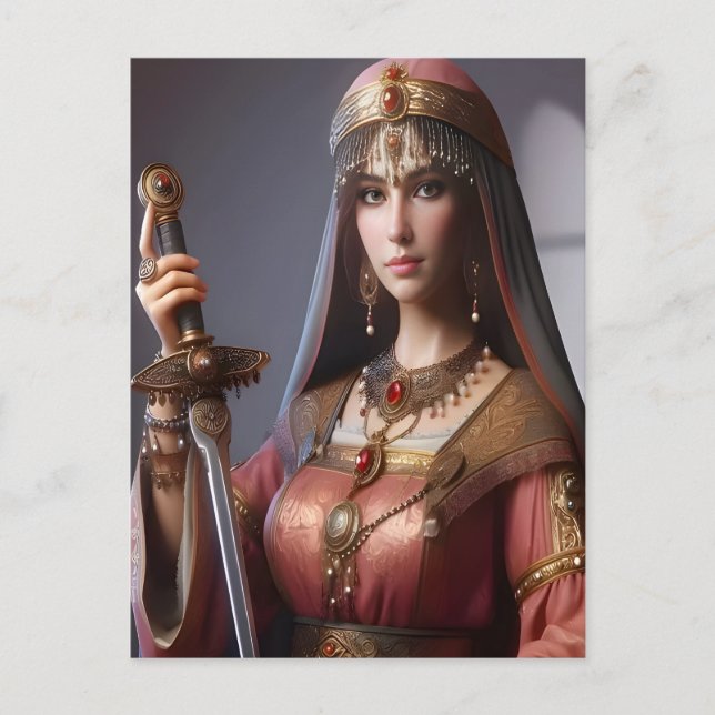 Carte postale beauté guerrière (Devant)