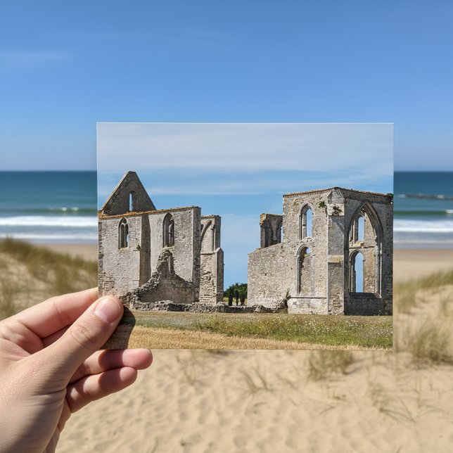 Carte Postale Beauté intemporelle : Abbaye Notre-Dame de Ré Cart (Créateur téléchargé)
