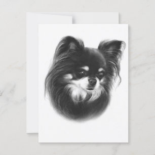 Carte Postale Beauté - Peint à la main expression Chihuahua