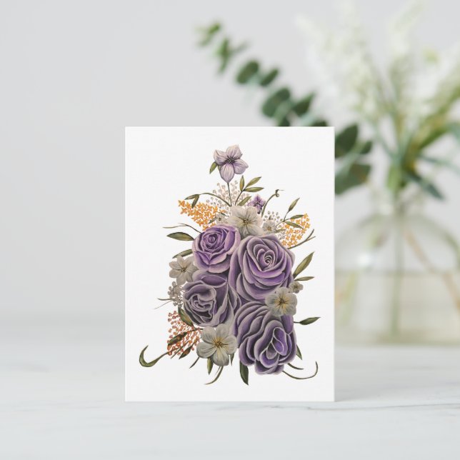 Carte Postale Beauté pourpre (Debout devant)
