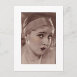 Carte Postale beauté timide de l'ère art déco