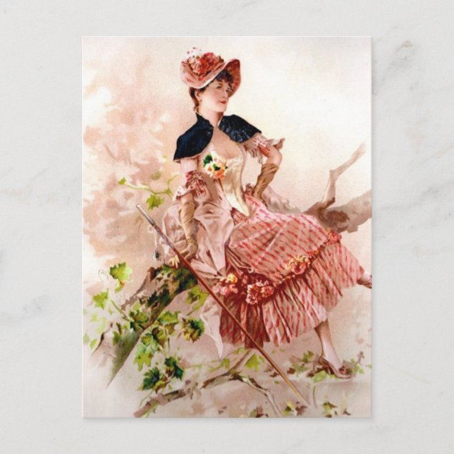 Carte Postale Beauté vintage (Devant)