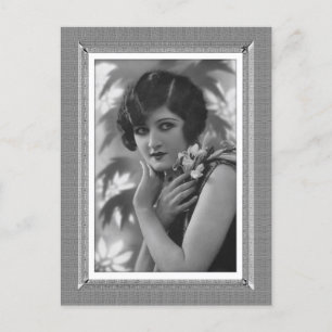 Carte Postale Beauté vintage - Ces yeux - en noir et blanc