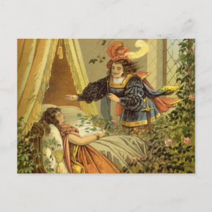 Carte Postale Beauté vintage du dormant, Contes de fées victorie