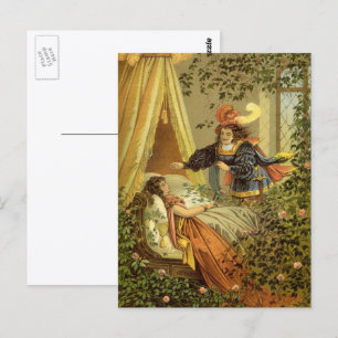 Carte Postale Beauté vintage du dormant, Contes de fées victorie