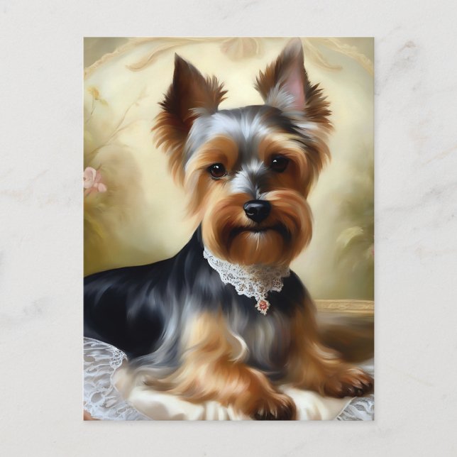 Carte Postale Beauté Yorkshire Terrier Cute (Devant)