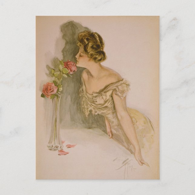 Carte Postale Beautés américaines par Harrison Fisher (Devant)