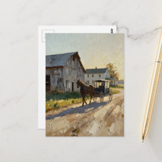 Carte Postale Beautiful Amish Horse and Buggy 