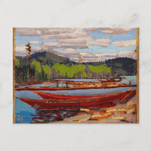 Carte Postale Beautiful Canadian Lake Scene Tom Thomson bateaux