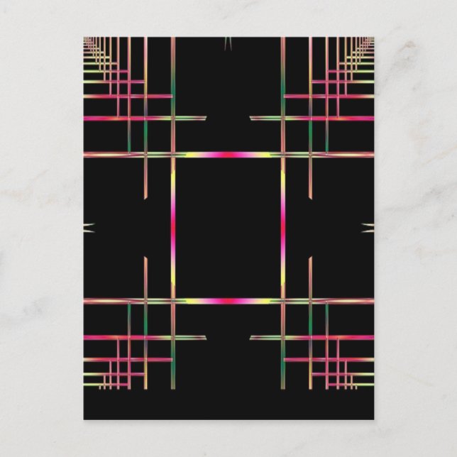 Carte Postale Beautiful Fractal patters (Devant)