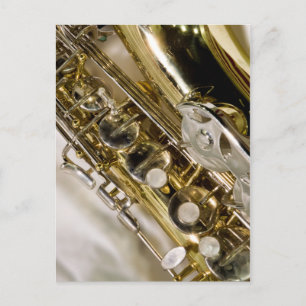 Carte Postale Beautiful Music-saxophone