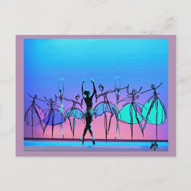 Carte postale Beauty Ballet (Devant)