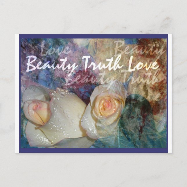 Carte Postale Beauty, Truth, Love (Devant)