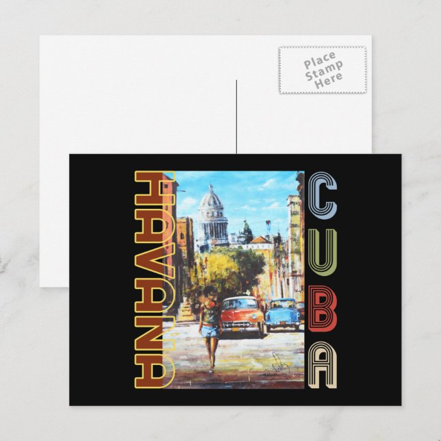 Carte Postale Beaux-arts de La Havane - Capitale nationale (Devant / Derrière)