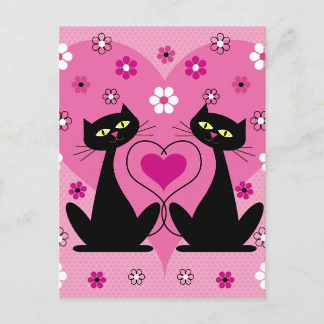 Carte Postale Beaux chats (Devant)