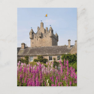 Carte Postale Beaux jardins et château célèbre en Écosse 2