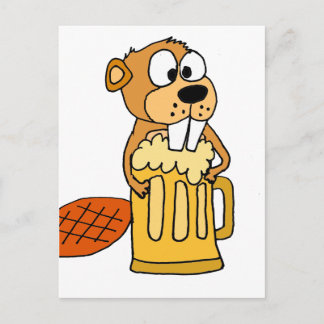 Carte Postale Beaver Buver Beer
