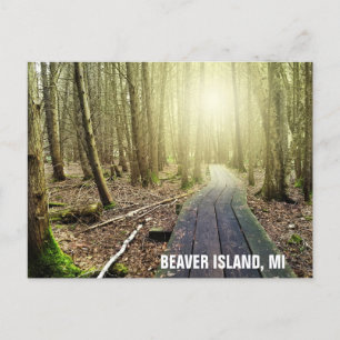 Carte Postale Beaver Island Michigan Randonnée Trail Travel
