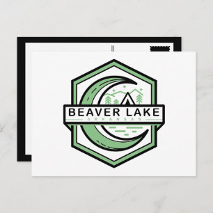 Carte Postale beaver lake arkansas lune hexa couleur personnalis