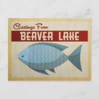 Beaver Lake Blue Fish Vintage voyage