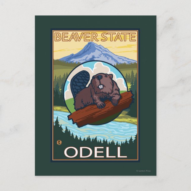 Carte Postale Beaver & Mt. Hood - Odell, Oregon (Devant)