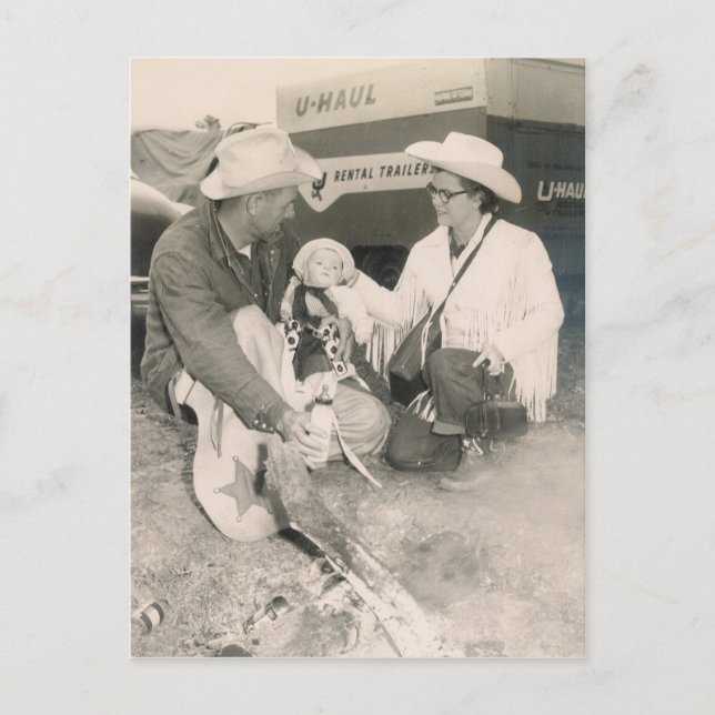 CARTE POSTALE BÉBÉ #48 DE COWBOY (Devant)