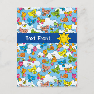 Carte Postale Bébé Animaux Arrière - plan