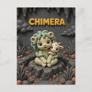 Carte Postale Bébé Chimère Mignon, Mythique
