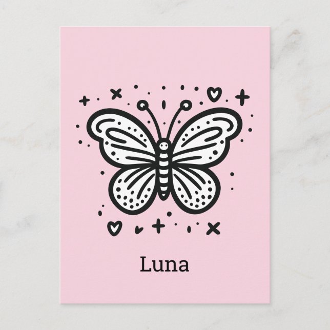 Carte Postale Bébé de bison à bouffée - Animal de ferme de Kawai (Devant)