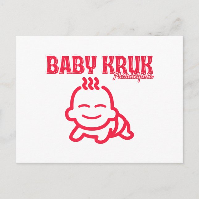 Carte Postale Bébé drôle Kruk Philadelphia Premium  (Devant)