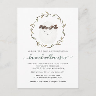 Carte Postale Bébé du printemps   Invitation Baby shower de Pâqu