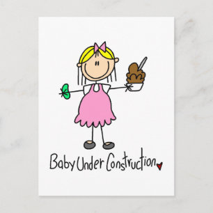 Carte Postale Bébé en construction Tshirts et cadeaux