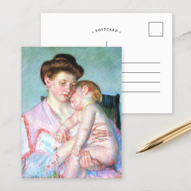 Carte Postale Bébé endormi | Mary Cassatt (Créateur téléchargé)